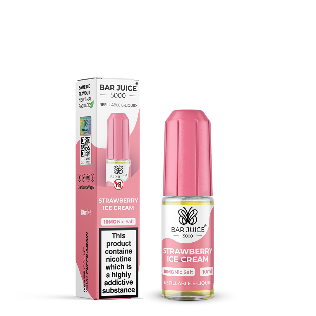 Bar Juice 5000 Strawberry Ice Cream Nic Salt E-Liquid – 10ml